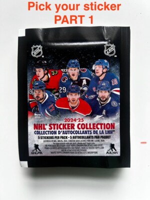 Topps 2024-25 NHL Sticker Collection - Pick Your Sticker - PART 1