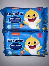 Nickelodeon Baby Shark Hypoallergenic Baby Wipes W/ Aloe  Vitamin E 144 Wipes 