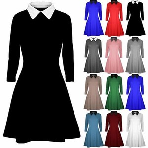 collared swing dress