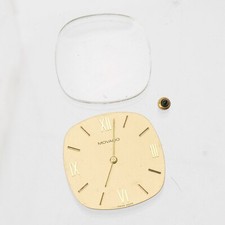 Vintage Movado Swiss Zenith 30.5 Movement 17j Good Balance Dial Hands Crown