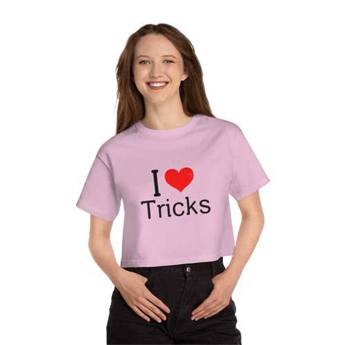 I Heart Tricks Cropped T-Shirt - Picture 7 of 7