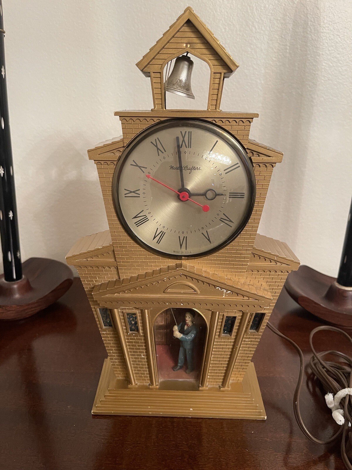 Vintage Mastercrafter 560 Church Clock, Bell & Bell Ringer (Parts Only
