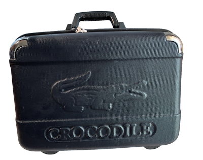 Crocodile Lacoste Suite Case Briefcase Luggage Rare find Hard Case Crocodile Lacoste Suite Case Briefcase Luggage Rare find Hard Case