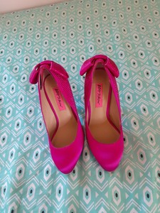 hot pink rhinestone heels