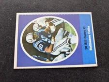 1972 Sunoco Football Stamp NNO Bill Curry - Baltimore Colts (VG/EX)