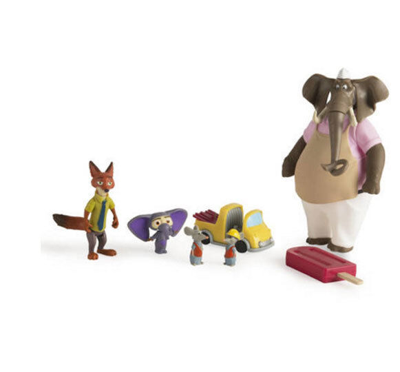 Playset Disney original, 10 personagens do Zootopia entre 5 e 7,5 cm de  altura - Taffy Shop - Brechó de brinquedos