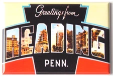 Greetings from Reading Pennsylvania FRIDGE MAGNET travel souvenir "style B"