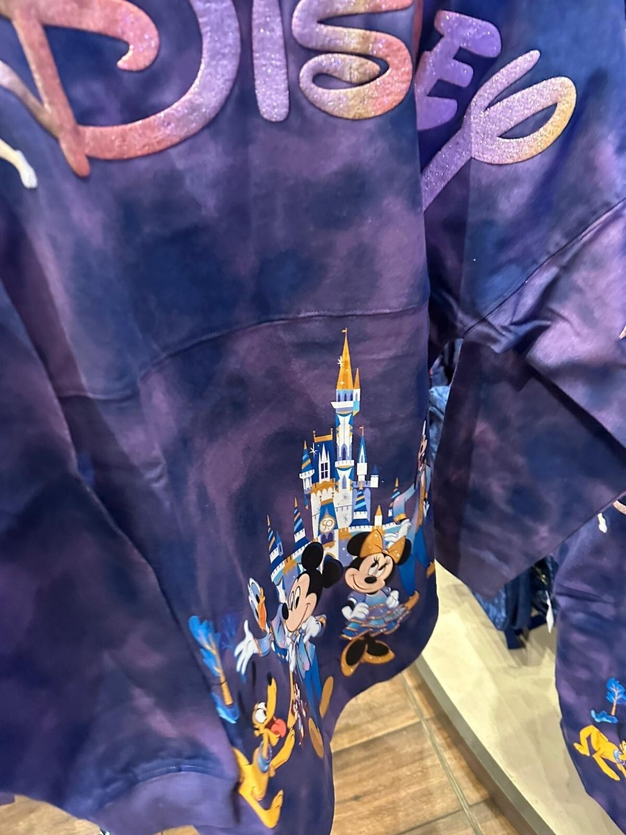 NEW Walt Disney Castle Tie Dye Blue Spirit Jersey M | eBay