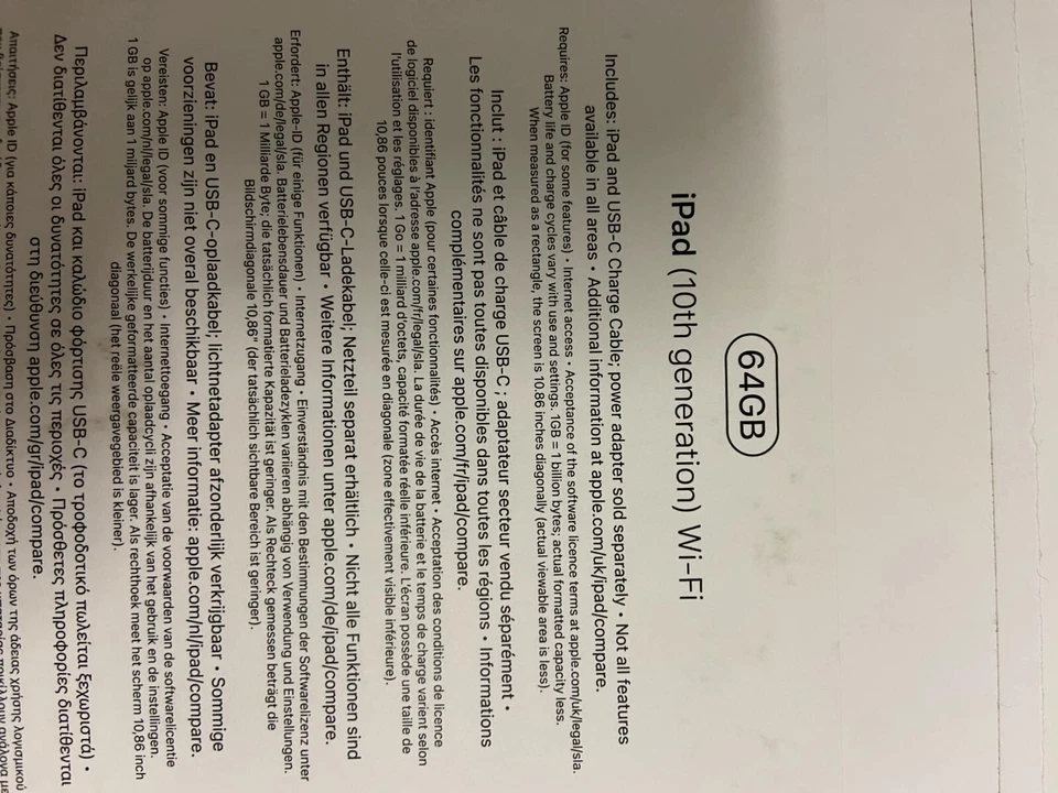 Apple iPad 10,9" 10th Generation Wi-Fi 64 GB Silber MPQ03FD/A