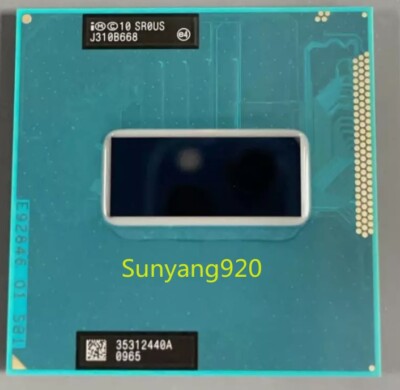 Intel Extreme i7 3940XM SR0US 3.0-3.9GHz Socket G2 8MB Notebook Processor