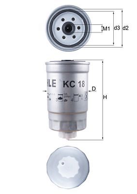 Mahle KC 18 Kraftstofffilter FüR Alfa Romeo Audi CitroËN Daihatsu-image
