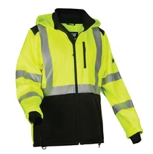 Ergodyne Unisex Hi-Vis Softshell Water-Resistant Jacket Lime X-Large US