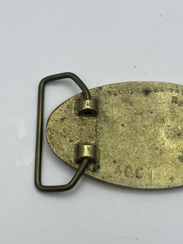 Vintage Solid Brass NRA National Rifle Association Belt Buckle R.O.C 4001 - Picture 4 of 10