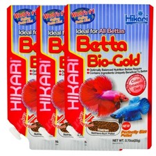 3 x Hikari Tropical Betta Bio Gold Floating Pellet For All Types Of Bettas 20g