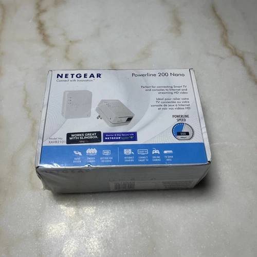 NETGEAR Powerline 200Mbps Nano Adapter - White (XAVB2101)