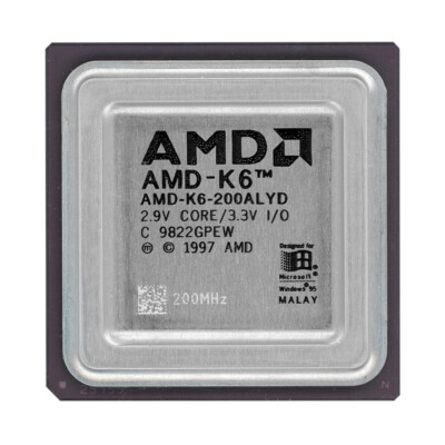 Amd K6-200alyd 200mhz Socket 7 66mhz