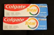 Lot Of 2 Colgate Total Whitening Toothpaste Gel, 3.3 oz