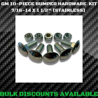 Set Of Six Chrome Bumper Bolts 1/2-13 Thread For 47-72 Chevy Pickup Trucks