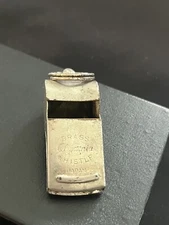 Vintage Brass Silver Tone Olympia Whistle Japan