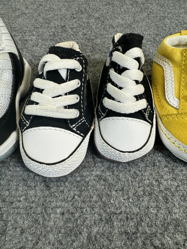 Shaq Ice Bottom Retro Black/white Vans Yellow Converse All Star Size 1-3 - Image 3 of 4