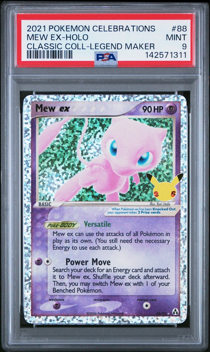 Mew EX Holo 88 Celebrations Classic Collection Pokemon PSA 9 | eBay