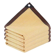 Shade Cloth - Pergola Sun 90% Outdoor Fabric with 6*12FT, Wheat 