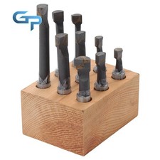 9 Pcs 3/8" Boring Bar Set Carbide Tipped Bars 3/8" Shank Lathe Tool For Cutting