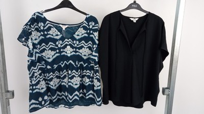 M&S Per Una Women's 2x Bundle Short Sleeve Blouses Size 20 New F2
