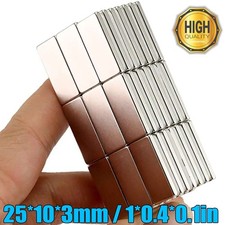 Lot Block Fridge Magnets N52 Super Strong Rare Earth Neodymium Magnet 25x10x3mm