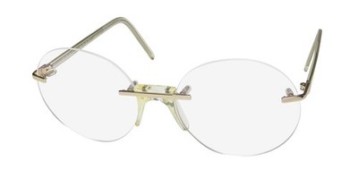 NEW ANDY WOLF IGNACIO GLASSES GOLD ROUND RETRO 55-18-135 METAL & PLASTIC UNISEX