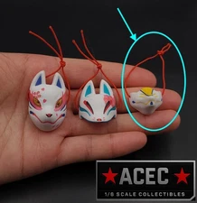 USA 1/6 scale Kitsune Fox Mask For 12" PHICEN Hot Toys Worldbox VERYCOOL Figure