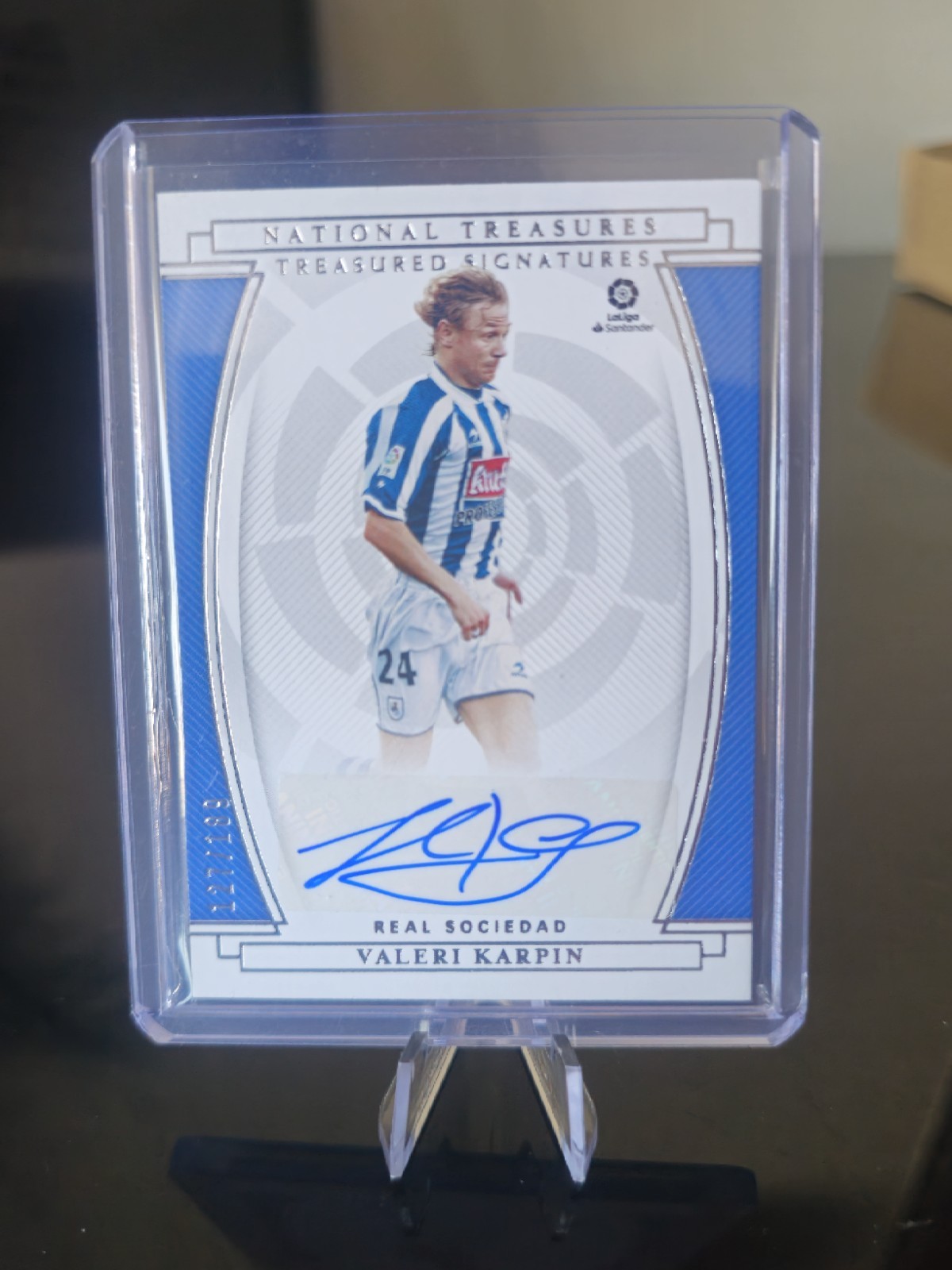 2020-21 Panini Chronicles National Treasures Valeri Karpin Auto Autograph /189