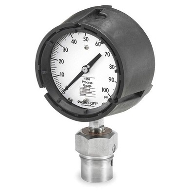 ASHCROFT 451259SD04L/50312SS04TXCG100# Pressure Gauge,0 to 100 psi,4-1/2In 2AFX1