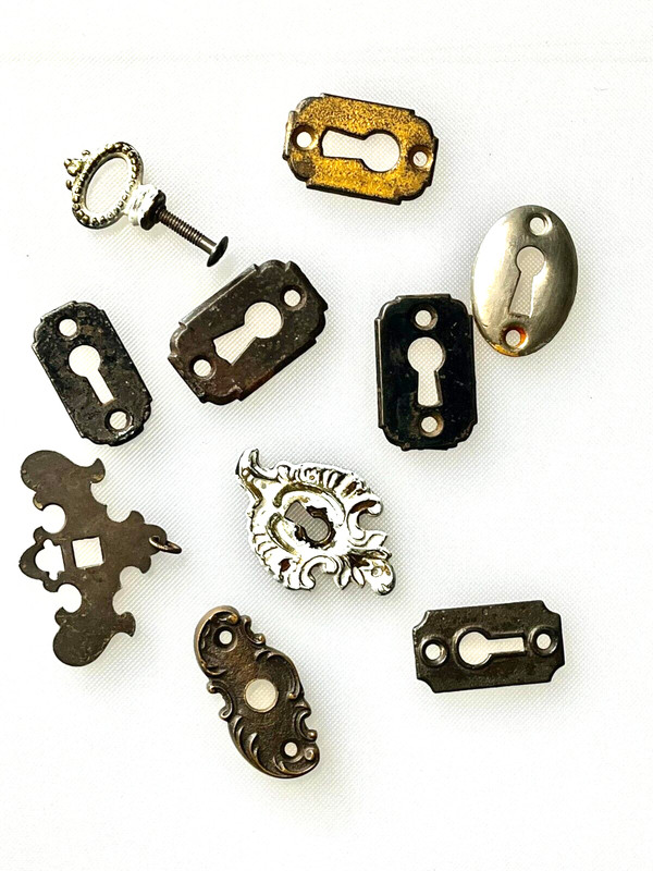 Vintage Key Hole Key Cover Lot of assorted key covers
