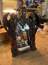 Zeckos Gothic Grim Reapers and Roses Sculptural Archway Mirror Framed Look