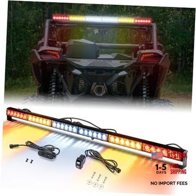 Multi-Function Offroad LED Rear Chase Strobe Light Bar w/Brake Reverse 36''
