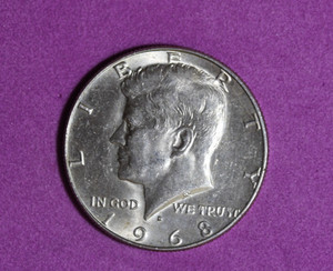 1968-D Kennedy Half Dollar 40% #P34806