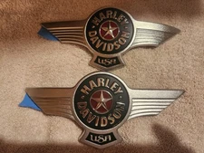 Harley-Davidson 10-17 Softail Fatboy Gas Tank Emblems Set 61264-10  61265-10