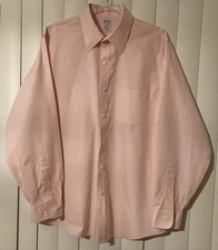 Brooks Brothers Pink Regent Fit Button Down Dress Shirt Men’s Size 16 1/2- 4/5