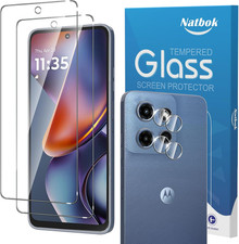 2 2 Pack for Moto G 2025 Screen Protector with Camera Lens Protector,Full Covera