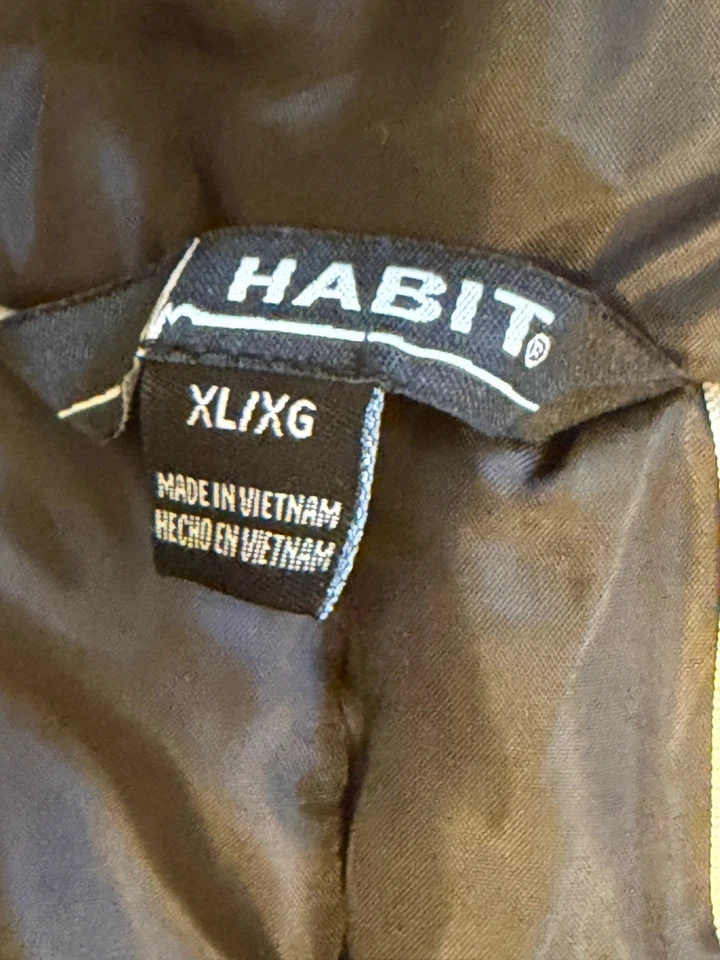 Habit Bibs White Snow Camo Mens XL Realtree Scent Factor Waterproof APHD Snow - Image 4 of 4