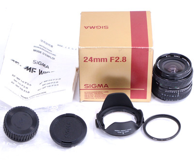 Mint Sigma 24mm f2.8 Super Wide II Lens for Nikon AI Camera Free Ship 24/2.8