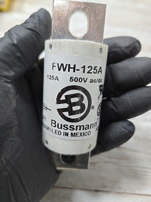 BUSSMANN FWH-125A 125 Amp 500 Volt Semiconductor Fuse FWH125A 