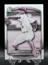 Tink Hence 2025 Bowman Chrome Prospects Pearl Refractor #BCP-101 Cardinals