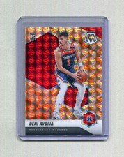 2020-21 Panini Mosaic Deni Avdija #217 Orange Reactive Mosaic Rookie
