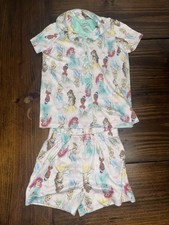 Disney Princess 2 Piece Pajamas Girls Size 6