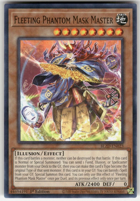 Fleeting Phantom Mask Master - BLZD-EN023 - Common - Blazing Dominion - NM/M