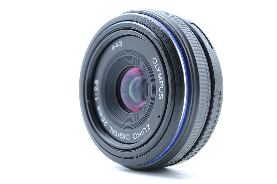 Near Mint Olympus Zuiko Digital 25mm f/2.8 Standard Pancake Lens From Japan - Image 3 of 4