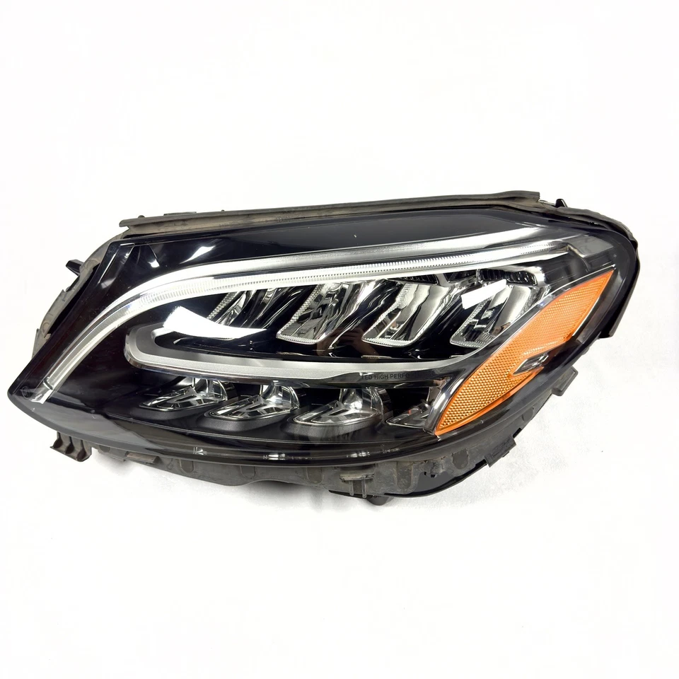 Faro LED izquierdo del lado del conductor Mercedes Benz C300 C43 C63 2019-2021 desnudo OEM Foto 2 de 4