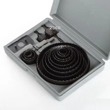 Hole Saw Set - 16 Pc Hole Saw Kit- 3/4" - 5"" - includes Case